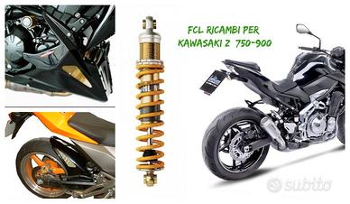 Kawasaki Z 750 scarico ammortizzatore centralina