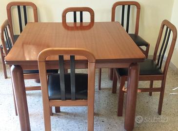 Tavolo pranzo allungabile in noce