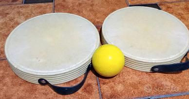 Coppia di tamburelli da spiaggia vintage anni 60