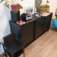 madia a 3 ante, nera