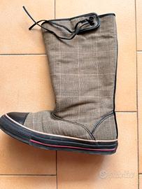 Stivale Converse a quadretti, interno in pelo
