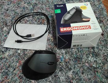 Mouse wireless ergonomico