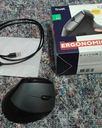 Mouse wireless ergonomico