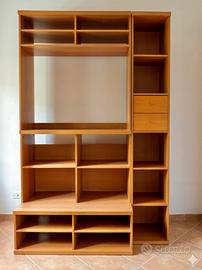 Parete attrezzata componibile multifunzione