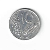 Moneta, Italia, 10 lire, Repubblica Italiana, 1955