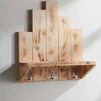 Appendino Organizer da Muro in Legno Rustico