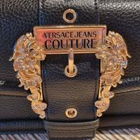 borsa con tracolla e manico catena Versace