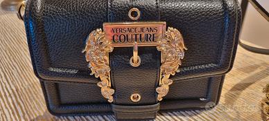 borsa con tracolla e manico catena Versace
