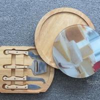 Tagliere formaggi con coltelli spedizione gratis