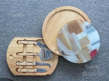 Tagliere formaggi con coltelli spedizione gratis