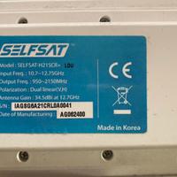 Antenna selfsat satellitare per decoder