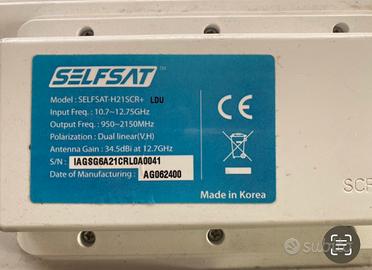 Antenna selfsat satellitare per decoder