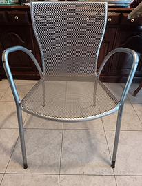 3 sedie e 1 tavolino da giardino in ferro 