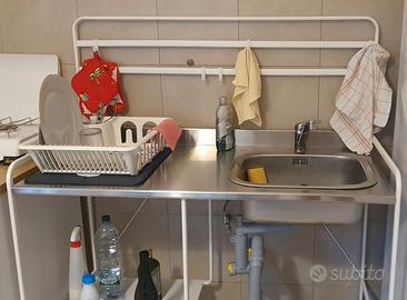 base e lavello cucina metallo