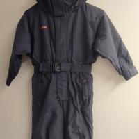 tuta da sci grigia 4 anni