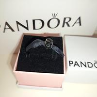 CHARM COMPATIBILE NERO CON STRASS NERI 