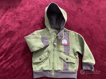 Giubbotto felpato con cappuccio per bambino DIESEL