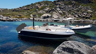 Barca motore carrello