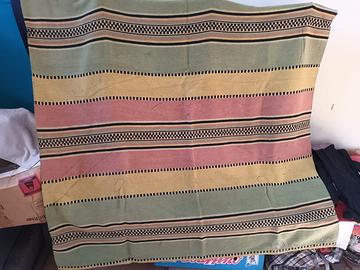 a Piacenza Plaid vintage anni 60 di cm 180x140