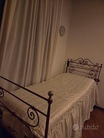 2 letti da una piazza in ferro battuto fine ottoce