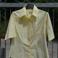 Camicia in lino gialla