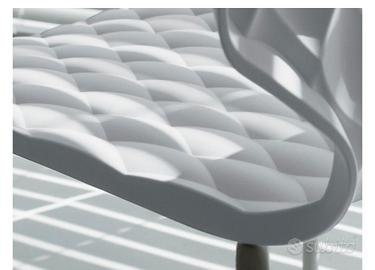 60 sedie metal mobil bianche