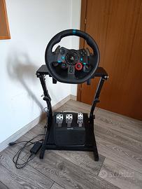 volante+pedaliera con supporto 