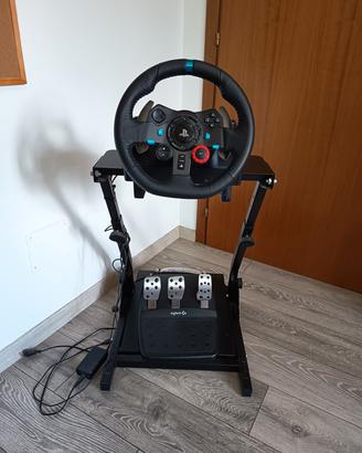 volante+pedaliera con supporto 