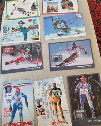 LOTTO DI CARTOLINE DI GRANDI SCIATORI