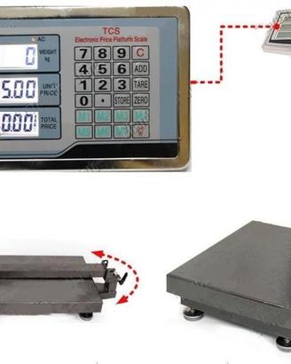 Bilancia bilico elettronica bascula display150kg