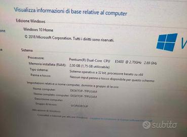 Acer PC fisso Windows 10 Pro