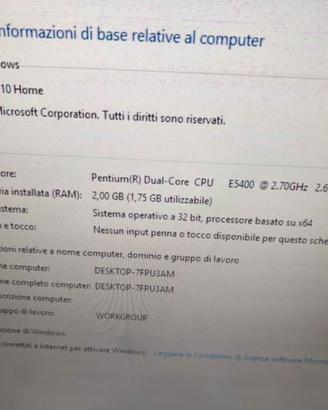 Acer PC fisso Windows 10 Pro