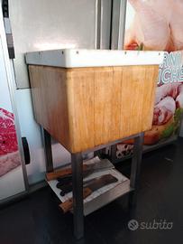 ceppo macelleria professionale completo cavalletto