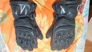 Guanti moto in pelle con protezioni Smook xs