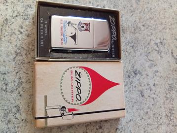 zippo slim nave forestale vintage 
