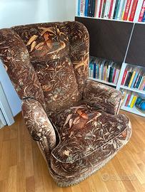 Poltrona vintage in velluto