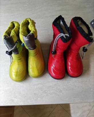 Stivaletti neve doposci 28 e guantini neve