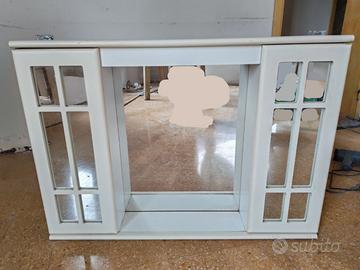 mobiletto per bagno con specchi