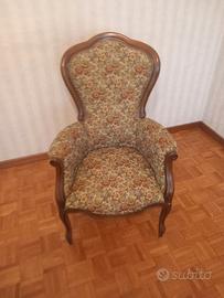 Poltrona stile Luigi Filippo