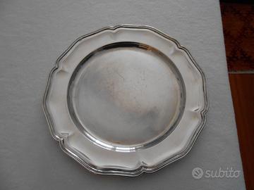 Vassoio rotondo in argento 800 Anni'60