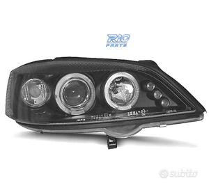 FARI PER OPEL ASTRA G 97-04 ANGEL EYES LED FONDO N