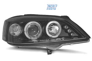 FARI PER OPEL ASTRA G 97-04 ANGEL EYES LED FONDO N