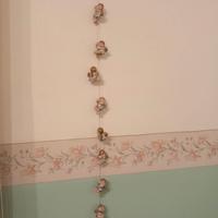 catena di angioletti di natale da parete 