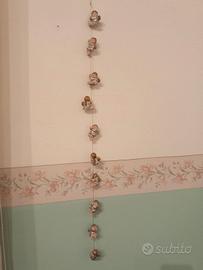 catena di angioletti di natale da parete 