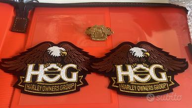 Parch e spilla HOG Harley Davidson nuovi