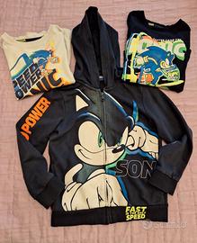 Felpa+2 maglie Sonic bambino 👦 