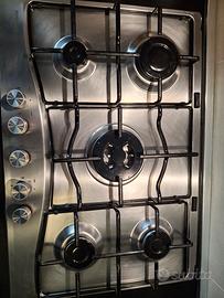 piano cottura a gas 5 fuochi hotpoint 