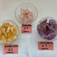 Pietre burattate: ametista quarzo citrino e rosa