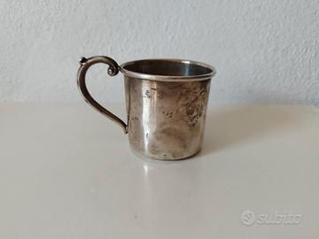 tazza bicchiere argento massiccio Cartier
