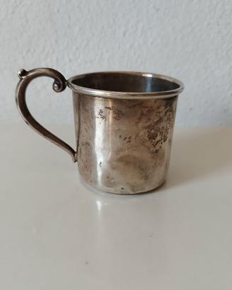 tazza bicchiere argento massiccio Cartier
